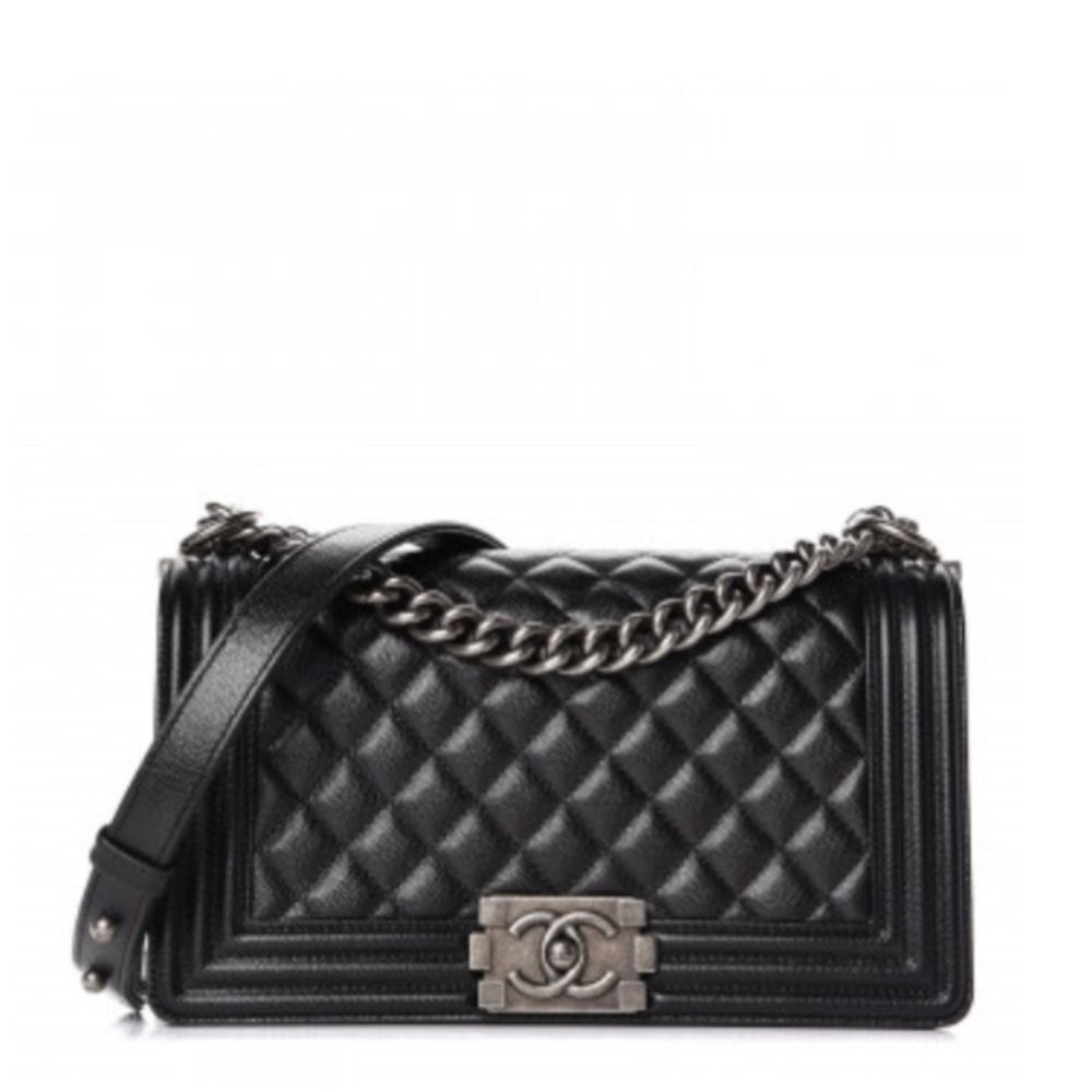 Chanel Medium Boy Bag - Black SH - Fashionphile